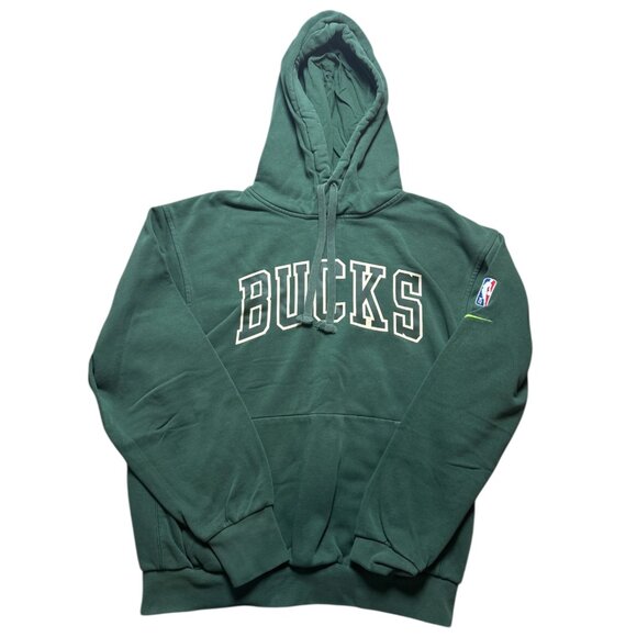 Nike Milwaukee Bucks Men's Hoodie Sweatshirt Green NBA Pullover Green Size Small - Picture 1 of 2